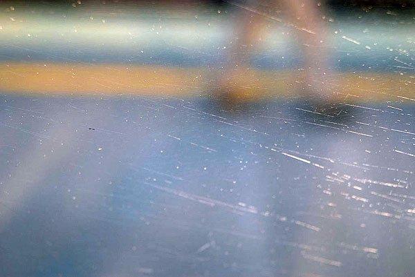 Train window, sunny, 2005